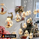 Cortina de Luzes em LED Globos Decoração de Natal