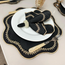 Kit Jantar Natalino Dourado – 6 Peças