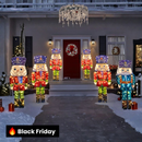 Quebra Nozes Cintilante com LEDs Brancos Frios – 1,52 m