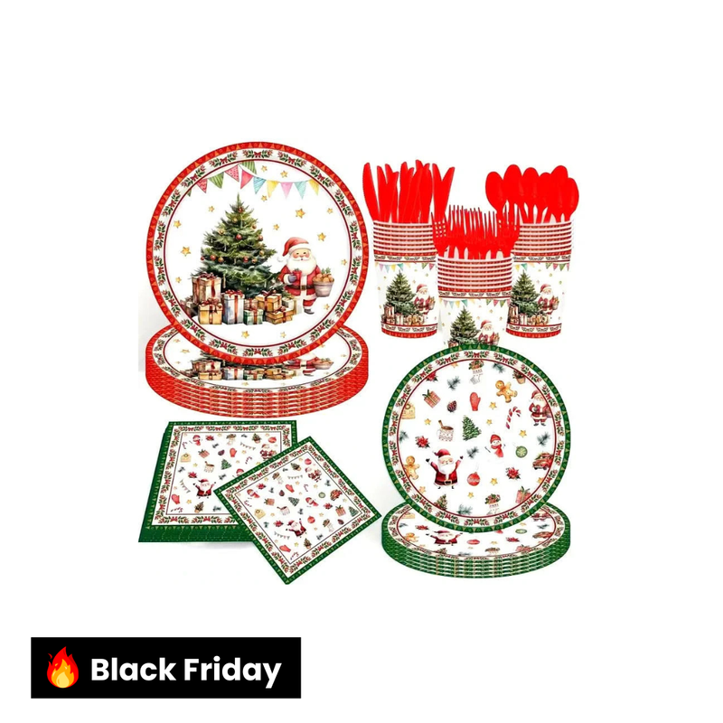 Kit Talheres Festa de Natal – 140 Peças