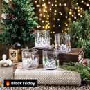 Kit Copos de Vidro Natalinos – 4 Peças