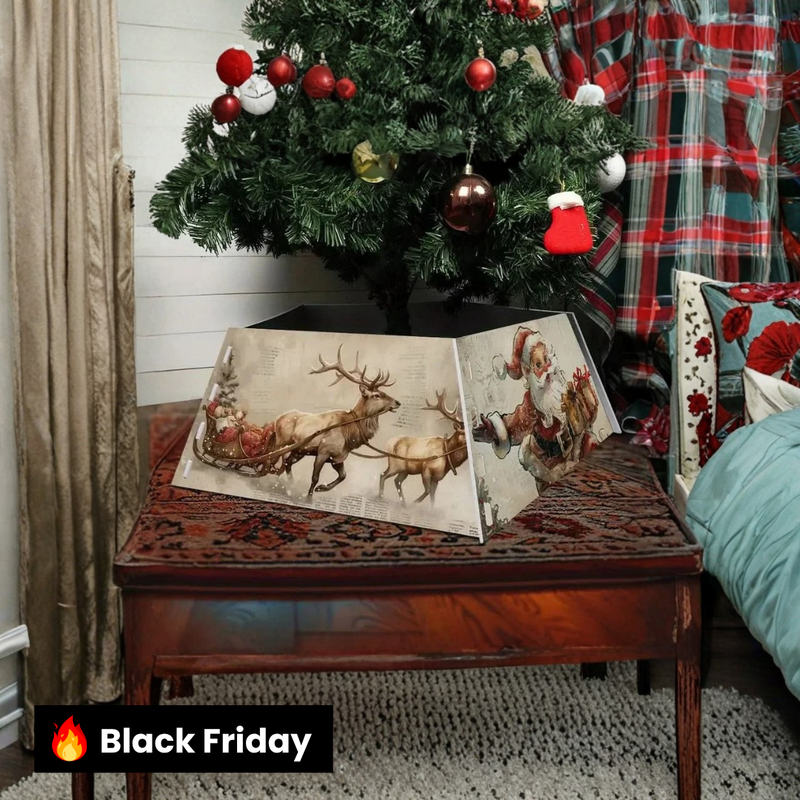 Saia Árvore de Natal Base PVC Encaixe 55x42x25cm