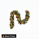 Festão de Natal com decoração