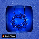 200 Luzes de Natal LED Azuis