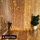 Cortina de Luz de Led com 300 Luzes e 8 Modos para Natal