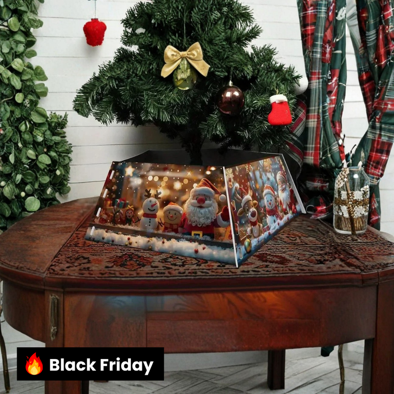 Saia Árvore de Natal Base PVC Encaixe 55x42x25cm