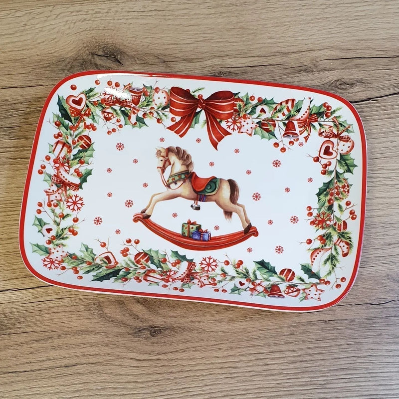 Kit Porcelana Natalina Elegance – 9 Peças