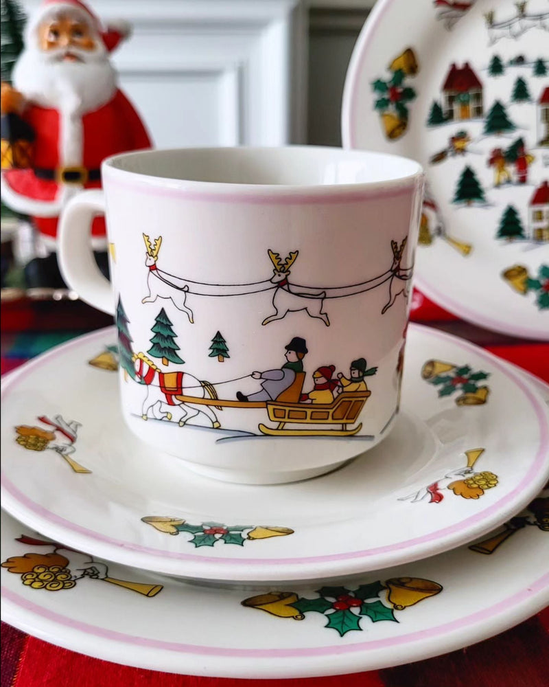 Kit Porcelana Natalina Luxo – 9 Peças