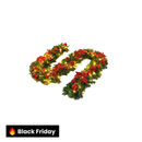 Festão de Natal com Kit led, bolas, enfeites