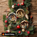 Presépio 12 Peças Enfeites de Madeira 8CM