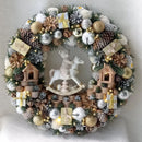 Guirlanda Natal Lux Branca e Dourada