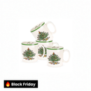 Kit Canecas Porcelanato Árvore de Natal – 4 Peças
