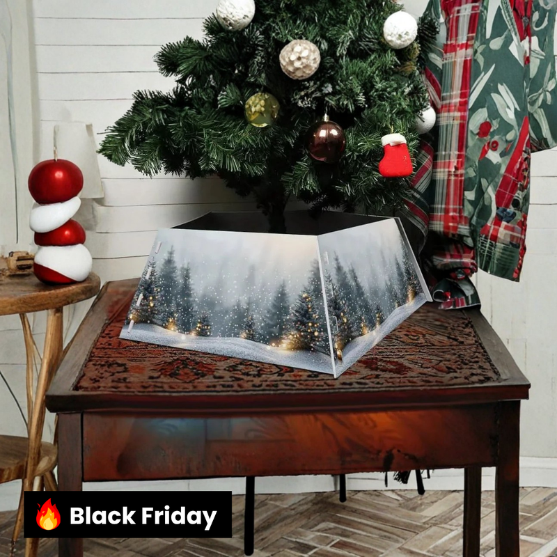 Saia Árvore de Natal Base PVC Encaixe 55x42x25cm