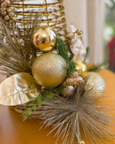 Árvore de Natal Cone Golden Glow c/ LED – 80cm