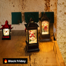 Luz Noturna Decorativa Natalina com Papai Noel e Boneco de Neve