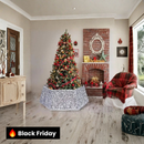 Saia De Árvore Natal Brilhante 60x80x25cm