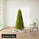 Árvore de Natal Monterey Pine Slim com Galhos Articulados, Suporte Metálico e Micro LEDs Embutidos