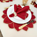 Kit Jantar Natalino Dourado – 6 Peças