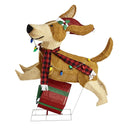 Cachorrinho de Natal Alegre e Saltitante com 144 LEDs Coloridos