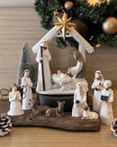 Presépio Infantil com Manjedoura e Anjo – 11 Peças