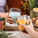 Kit Copos de Vidro Natalinos – 4 Peças