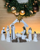 Presépio Infantil com Manjedoura e Anjo – 11 Peças