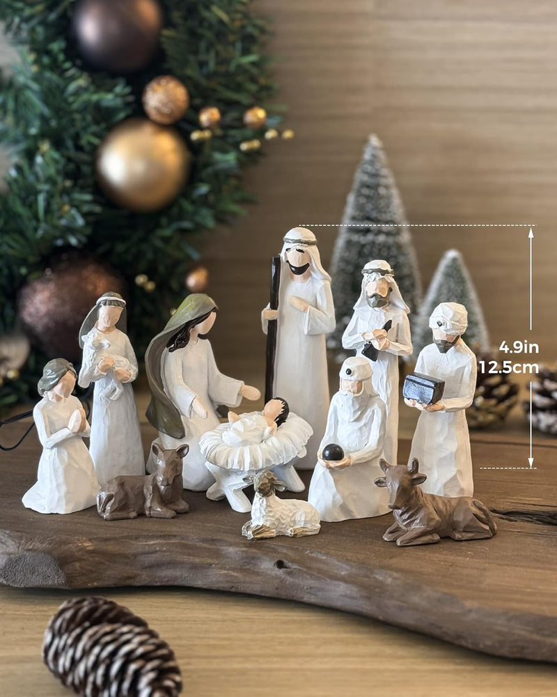 Presépio Infantil com Manjedoura e Anjo – 11 Peças