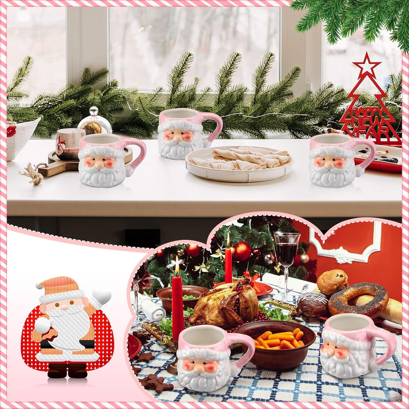 Kit Canecas Vintage Papai Noel – 2 Peças