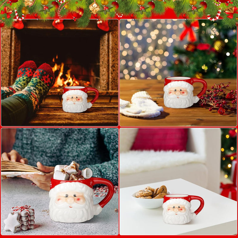 Kit Canecas Vintage Papai Noel – 2 Peças