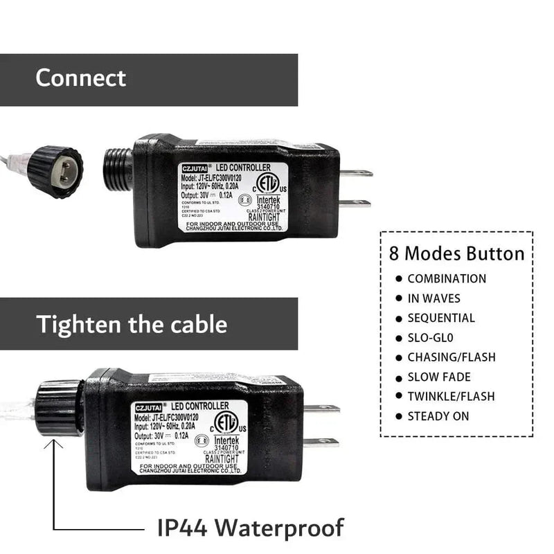 Luzes de Fadas Natalinas IP65 - Encanto e Magia em 50m