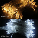 Cortina de Luzes de Fadas LED com Controle Remoto para Natal