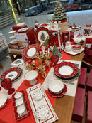 Kit Jantar Natalino Vermelho – 6 Peças