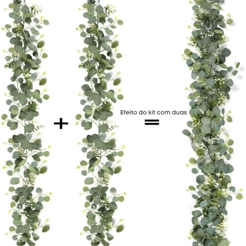 Guirlanda Nevada Eucalipto