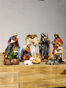Presépio em Resina Colorido • 11 Peças • 18,5cm