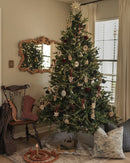 Árvore Rubi Dourado com 800 Luzes Quentes