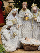 PRESÉPIO EM RESINA BRANCO