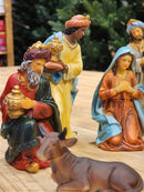 PRESÉPIO DE RESINA LUXO 11 PÇS