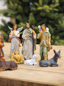 PRESÉPIO DE RESINA LUXO 11 PÇS