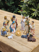 PRESÉPIO DE RESINA LUXO 11 PÇS - 20CM