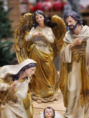 PRESÉPIO DE RESINA LUXO 11 PÇS