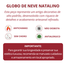 Globo de neve de Natal com Papai Noel e árvore de Natal